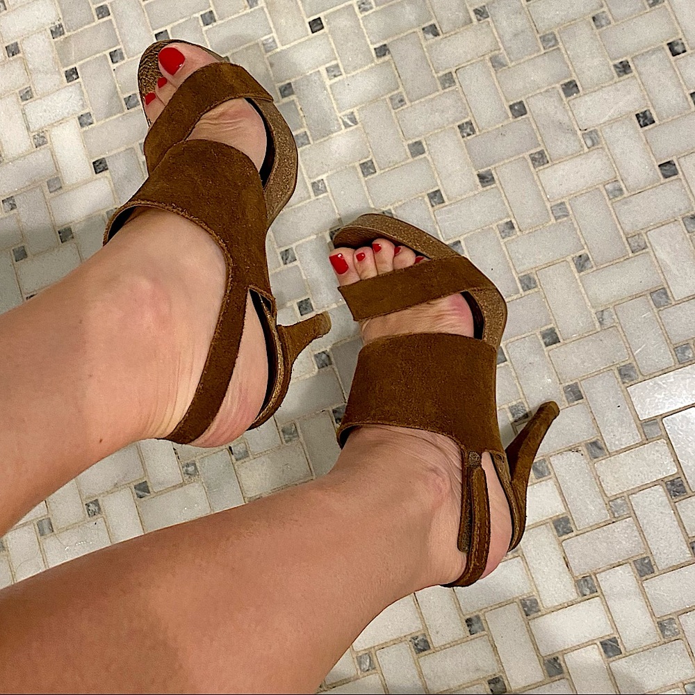 Pedro Garcia Suede and Cork Heels 👡